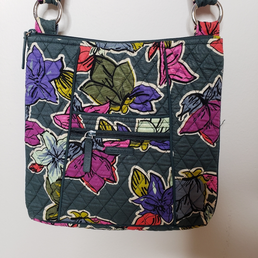 Vera Bradley Hipster Crossbody Bag Falling Flowers